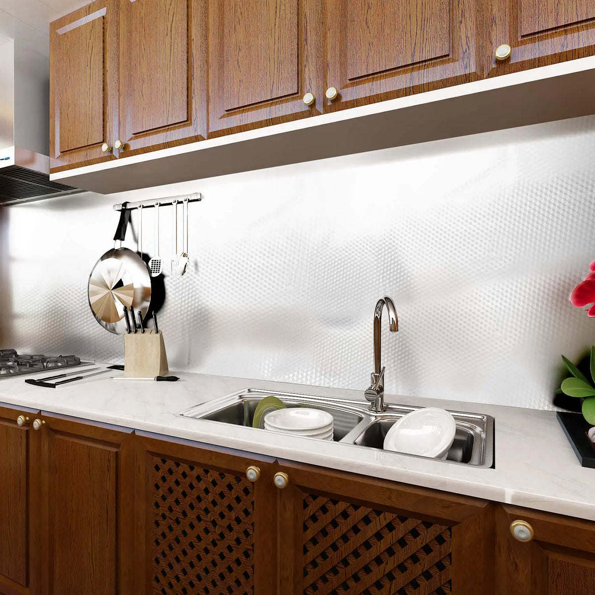 Metaluxe – Lámina Impermeable para Superficies de Cocina