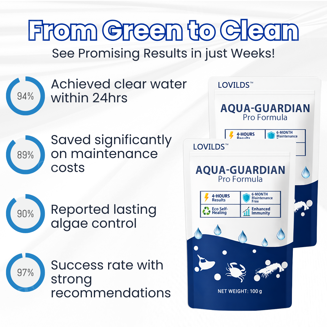 ✨ Grünes Wasser in einer Nacht klar! | ⏱️ Kristallklar in 24 Stunden! | LOVILDS® Aqua-Guardian Pro-Formel