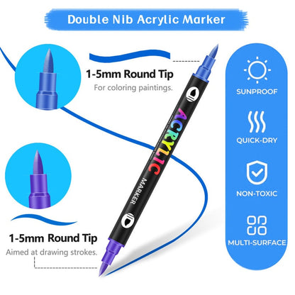 ColorCraft – Dual-Tip-Acrylmarker für Präzisionskunst