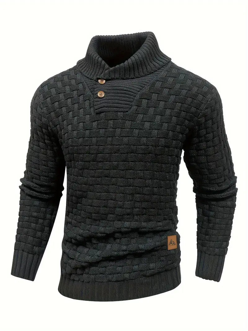 Leo-Strickpullover mit Knopfleiste | ALEVITA