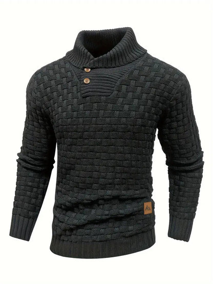 Leo-Strickpullover mit Knopfleiste | ALEVITA