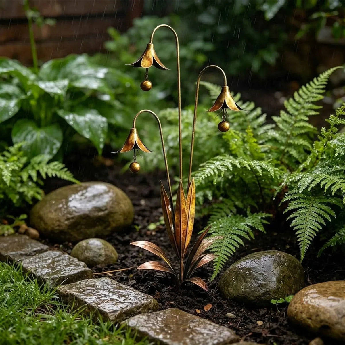 WhisperLily – Estaca con campana de jardín