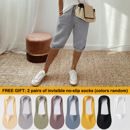 Florel – Atmungsaktive Caprihose mit Kordelzug