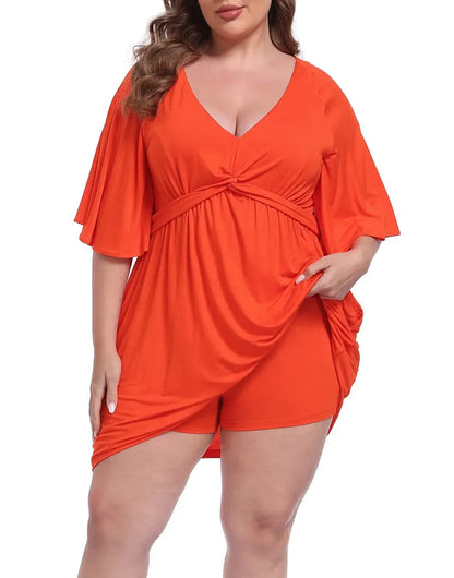 CurvaBelle - Vestido corto de talla grande