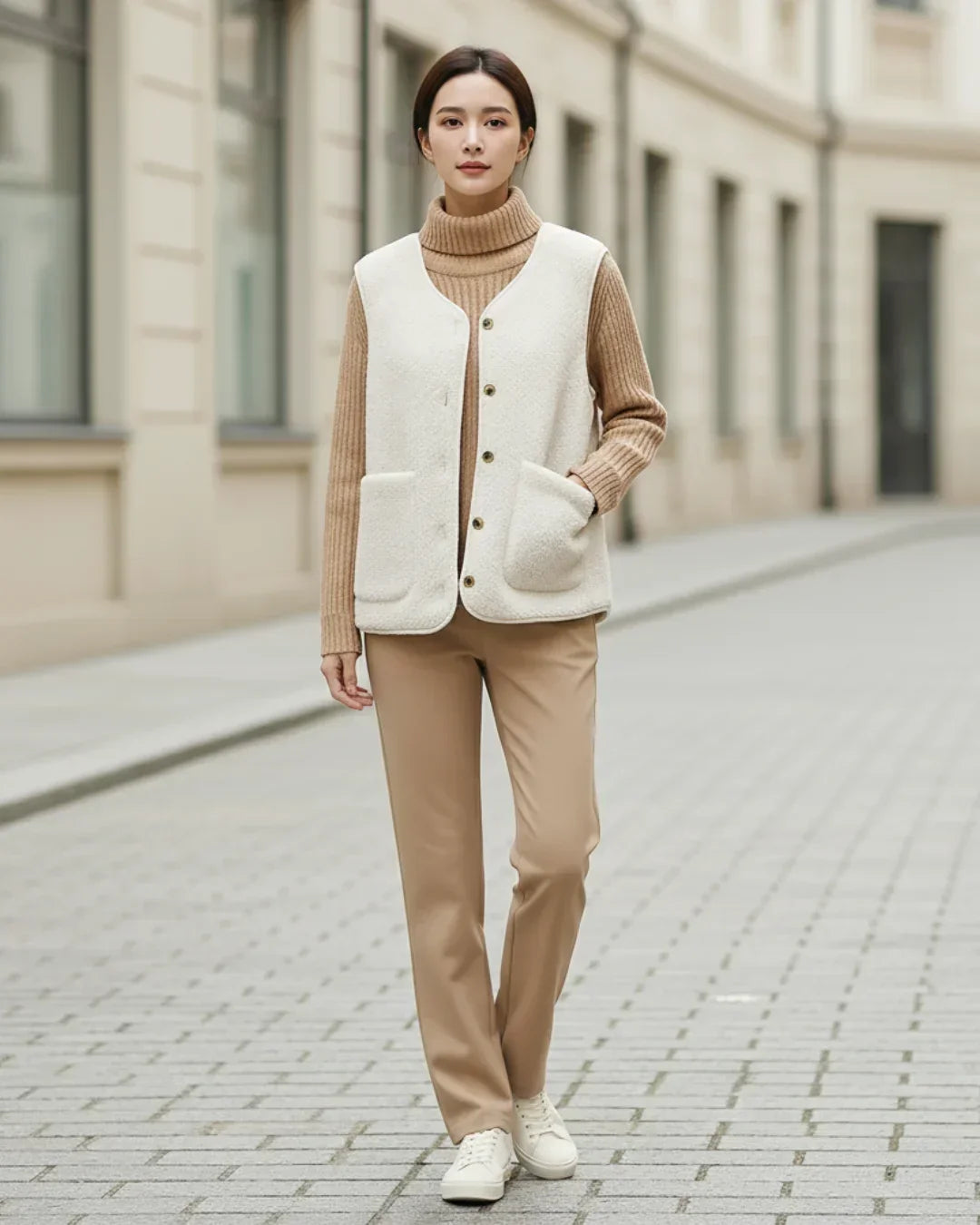 Solene™ – Pariser Wollstrickjacke für mühelose Eleganz