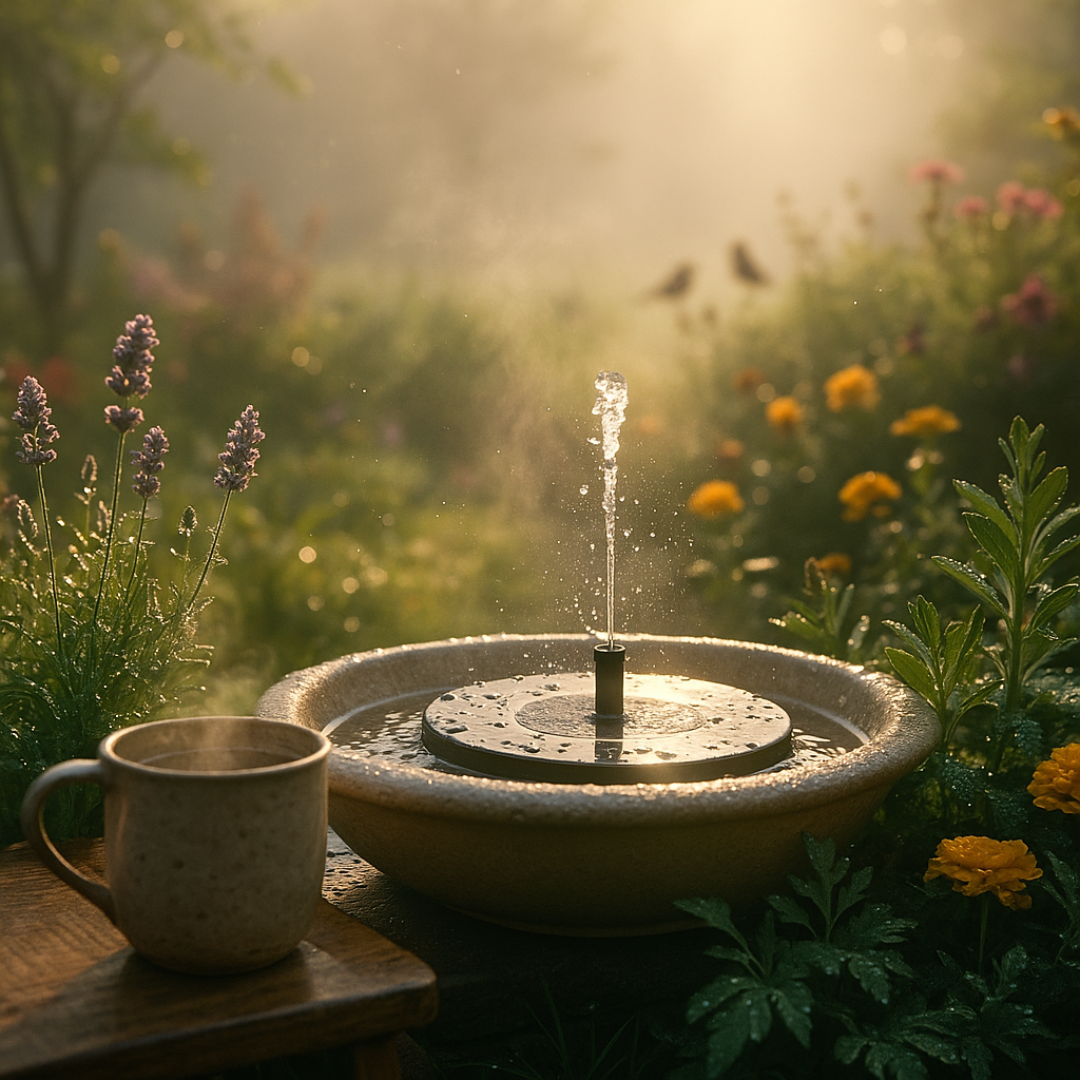 SunFlow – Fuente solar para jardín