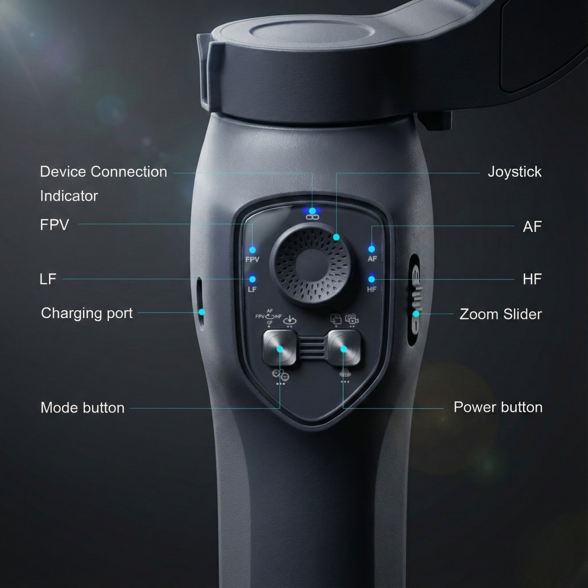 VibeShot: estabilizador con inteligencia artificial y seguimiento inteligente
