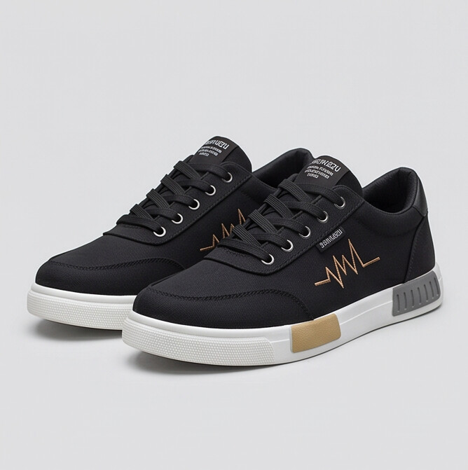 Pulseway — Canvas Sneaker mit Herzschlag-Detail