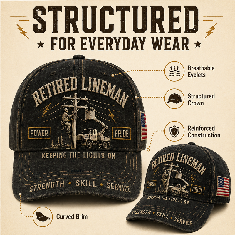 PowerGuard – Gorra conmemorativa del liniero jubilado