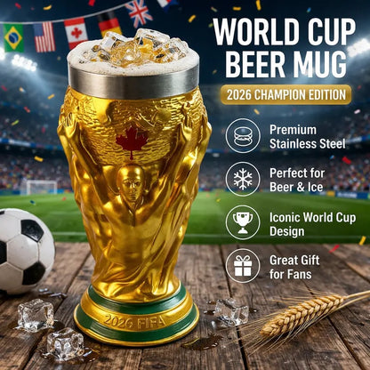 ⚽Über 55.000 verkauft🏆WM 2026 USA-Kanada-Mexiko "Trophäen"-Bierkrug