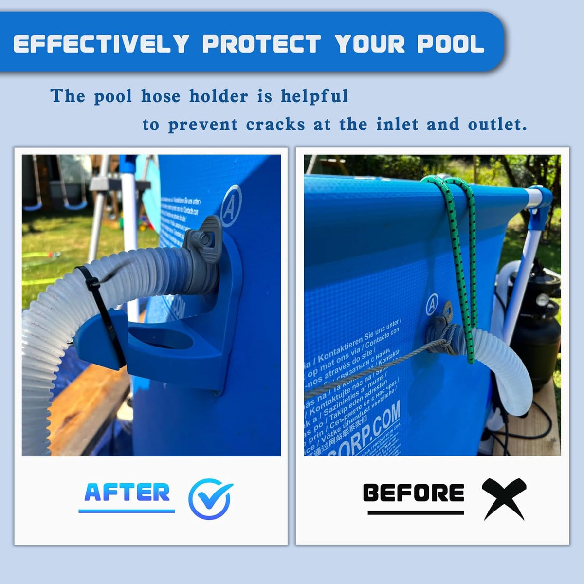 HydroCradle - Soporte para manguera de piscina