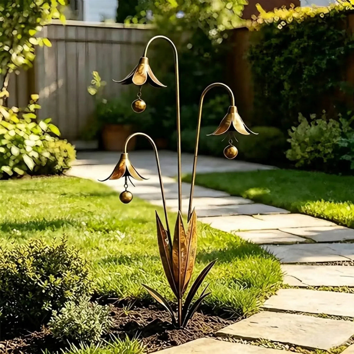 WhisperLily – Estaca con campana de jardín