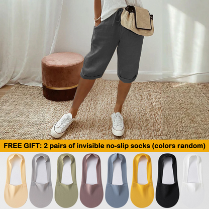 Florel – Atmungsaktive Caprihose mit Kordelzug