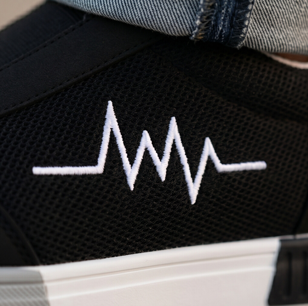 Pulseway — Canvas Sneaker mit Herzschlag-Detail