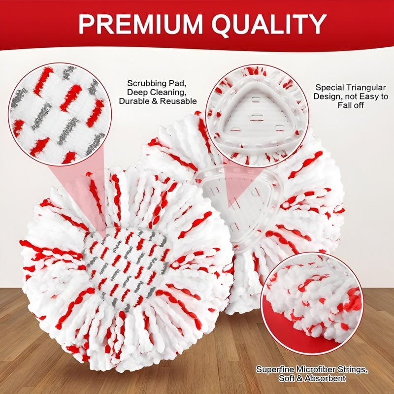 GripFiber – Cabezal universal de fregona giratoria