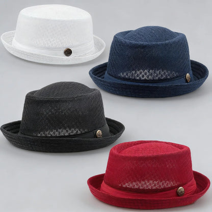 VenturaHat - Sombrero Bombín Clásico y Transpirable para Viaje