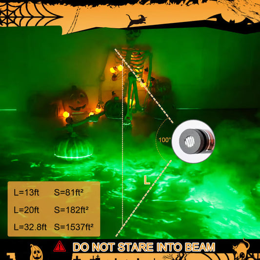 SwampBeam – Proyector láser verde de Halloween