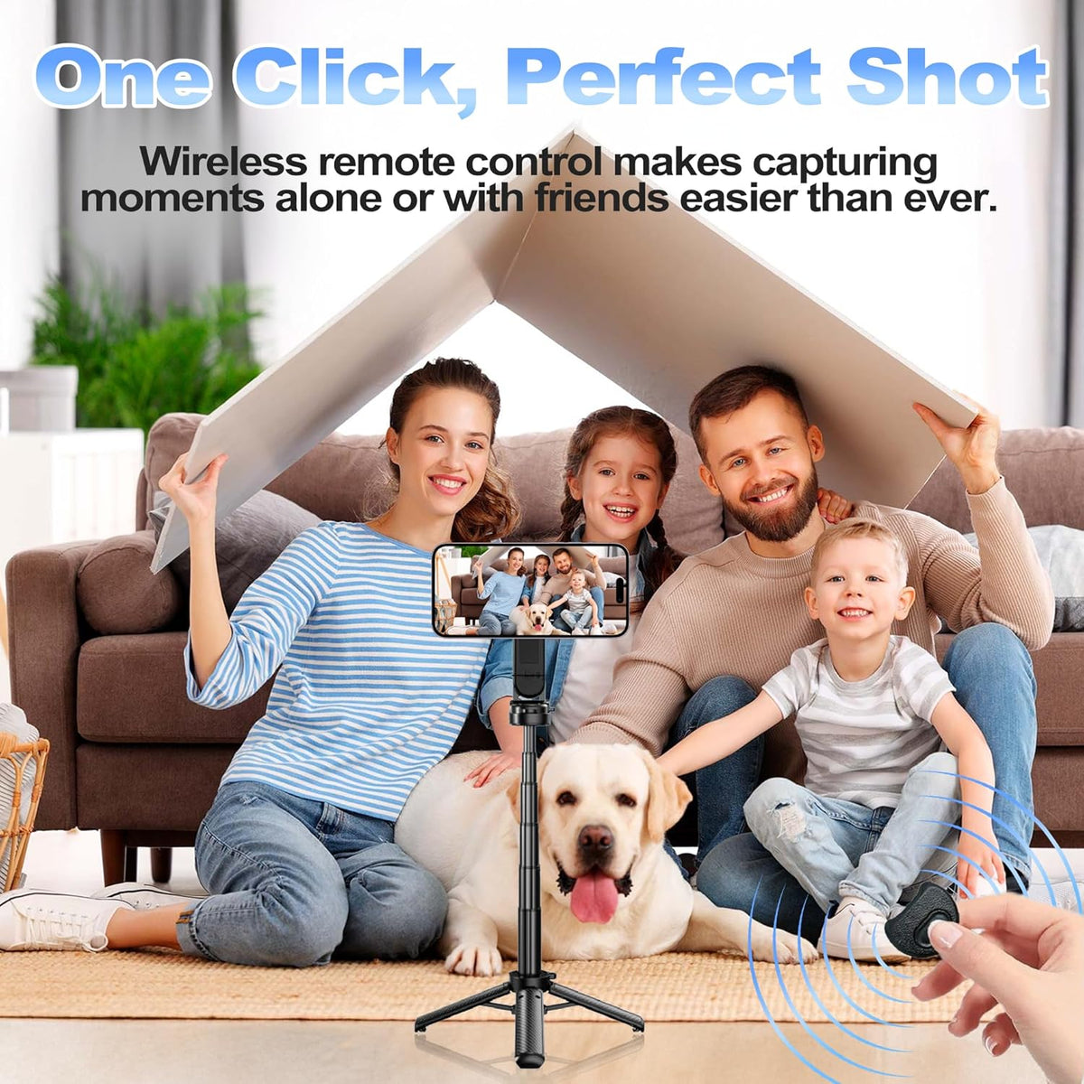 SnapPro – Mini palo selfie magnético multifuncional 4 en 1