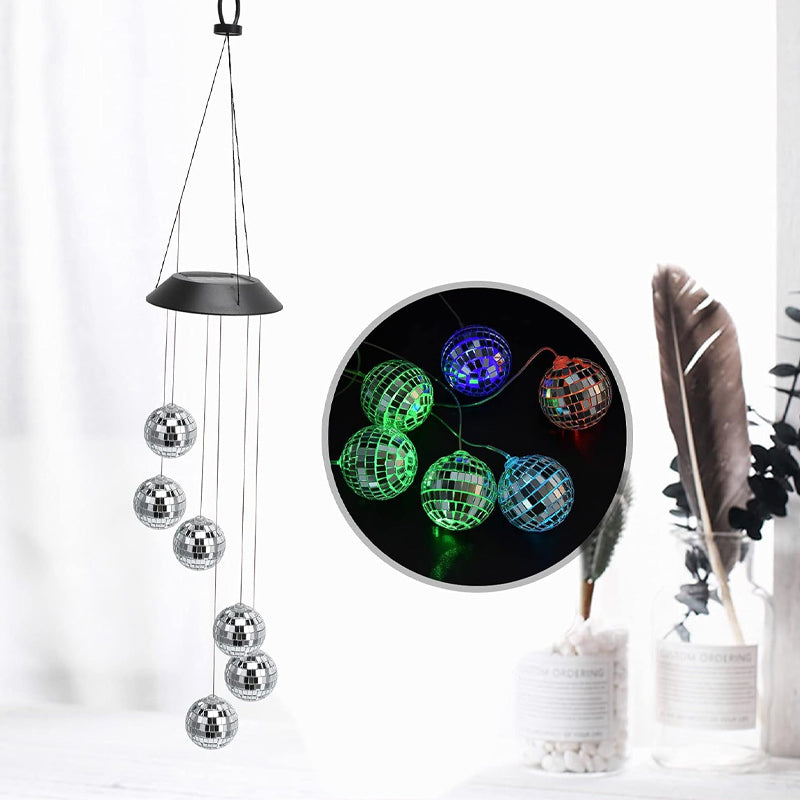 LunaBreeze Chime – Amuleto de Luz Solar para Jardín Resistente a la Intemperie