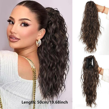 SilkiPony – Extensión de Cola de Caballo de Cabello Natural