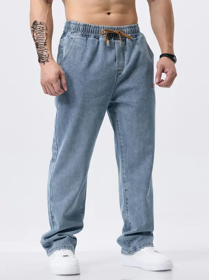FlexCore – Moderne Denim-Hose mit Tunnelzug