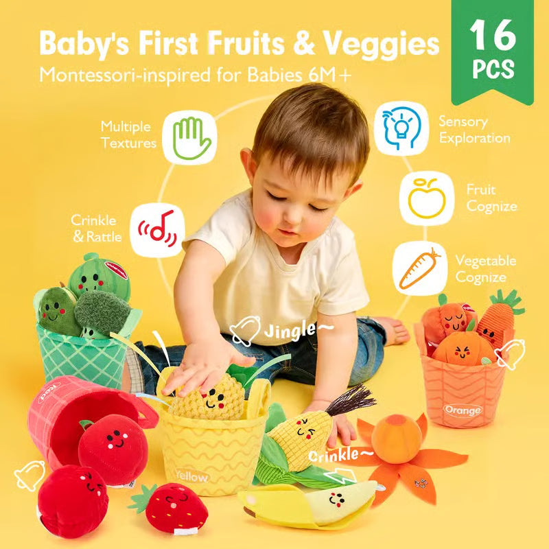 LumeGarden – Comida de juguete para combinar colores y aprendizaje temprano