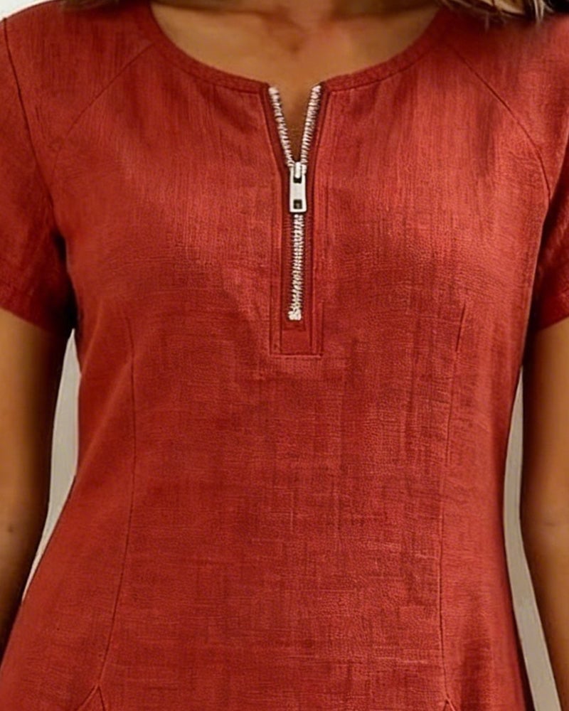 UrbanBreeze Zip – Alltags-Kleid aus der Cotton-Line