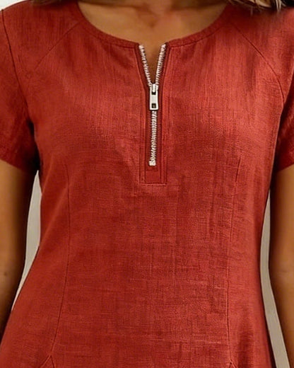 UrbanBreeze Zip – Alltags-Kleid aus der Cotton-Line