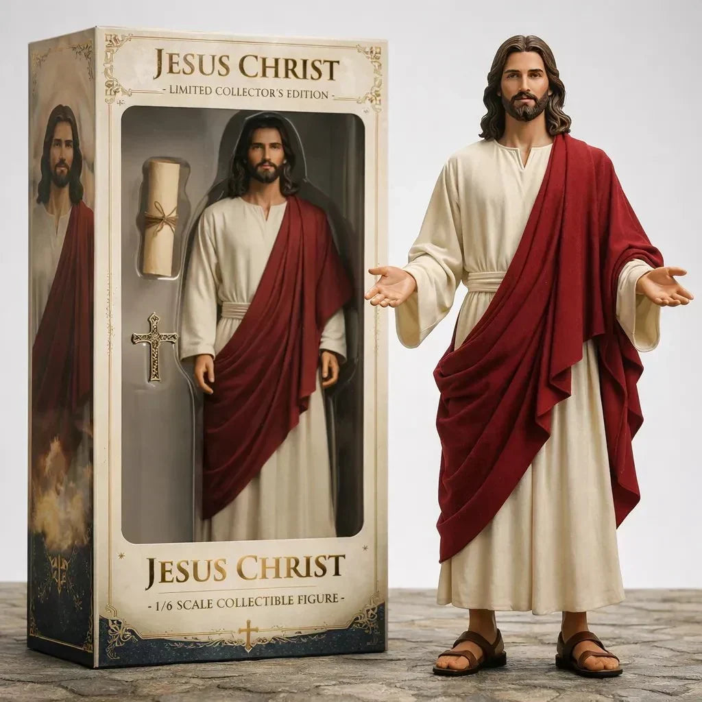 (🎁 Letzter Tag 75% RABATT)🙏✝️ Jesus Christus limitierte Sammler-Edition 1/6-Maßstab Figur
