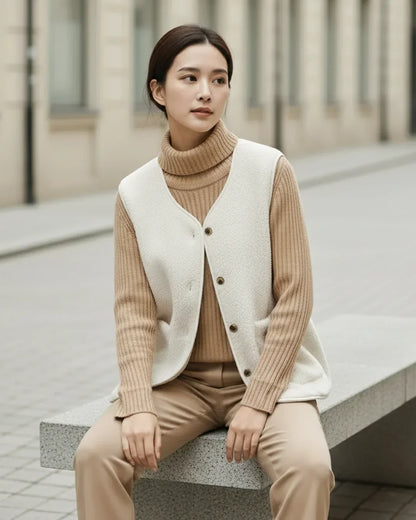 Solene™ – Pariser Wollstrickjacke für mühelose Eleganz