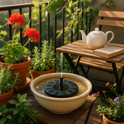 SunFlow – Fuente solar para jardín