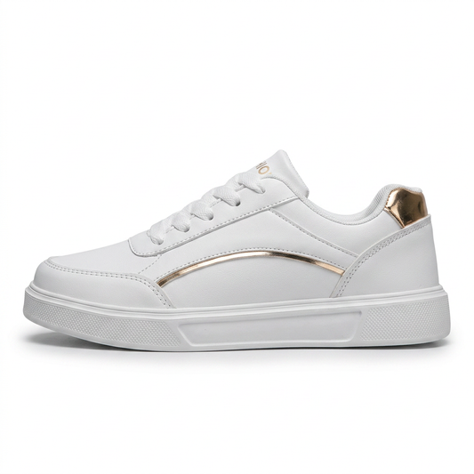 Stella – Plateau-Sneaker mit Metallic-Akzenten