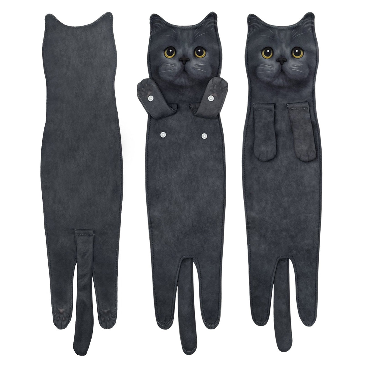PurrfectlyClean – Toallas de mano con estampado de gatos de lo más divertidas