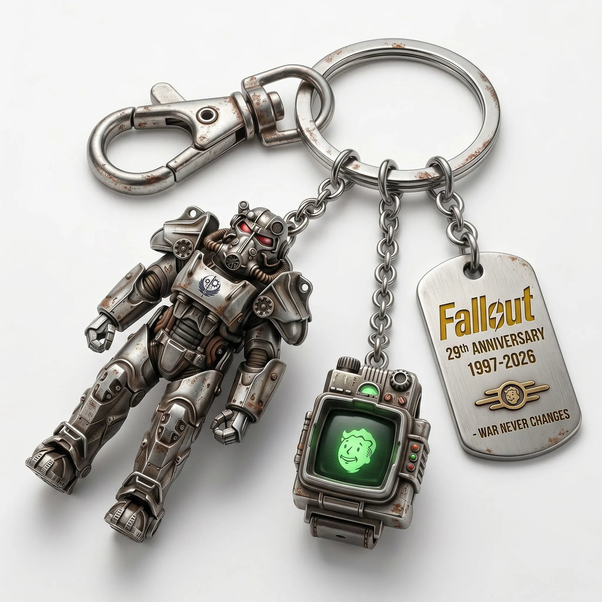 NukaRelic – Llavero con dije coleccionable de Fallout