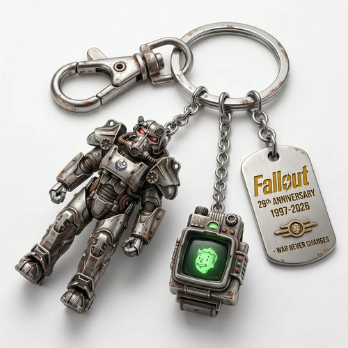 NukaRelic – Llavero con dije coleccionable de Fallout