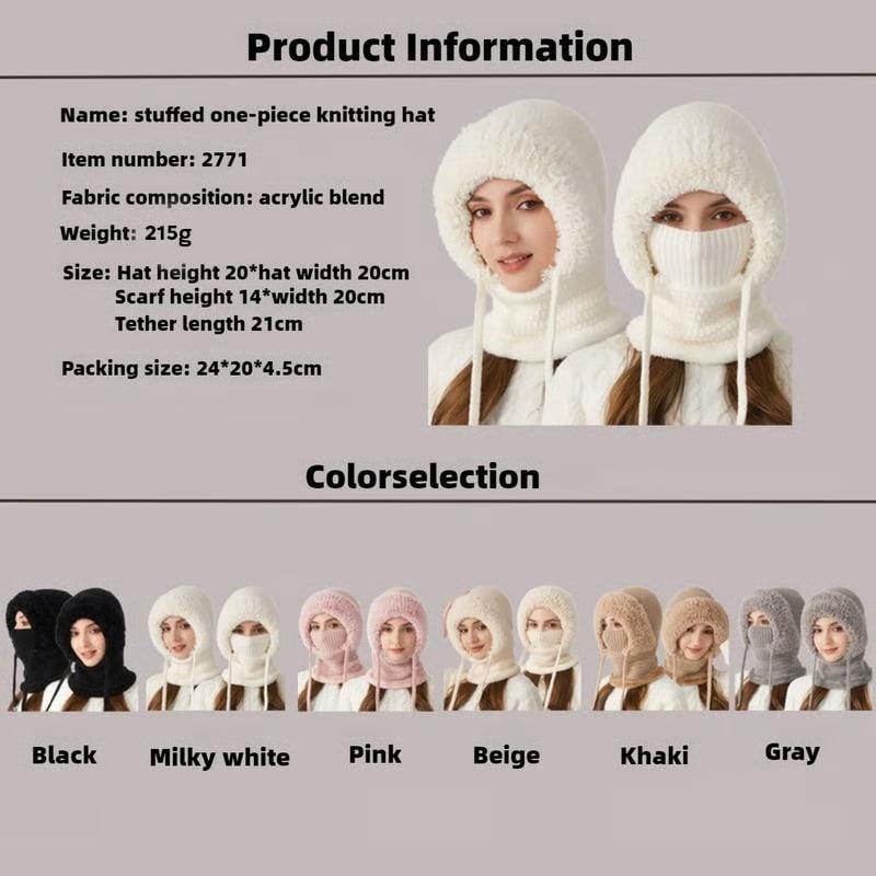 CozyFlex | Gorro Beanie 3 en 1 para Mujer