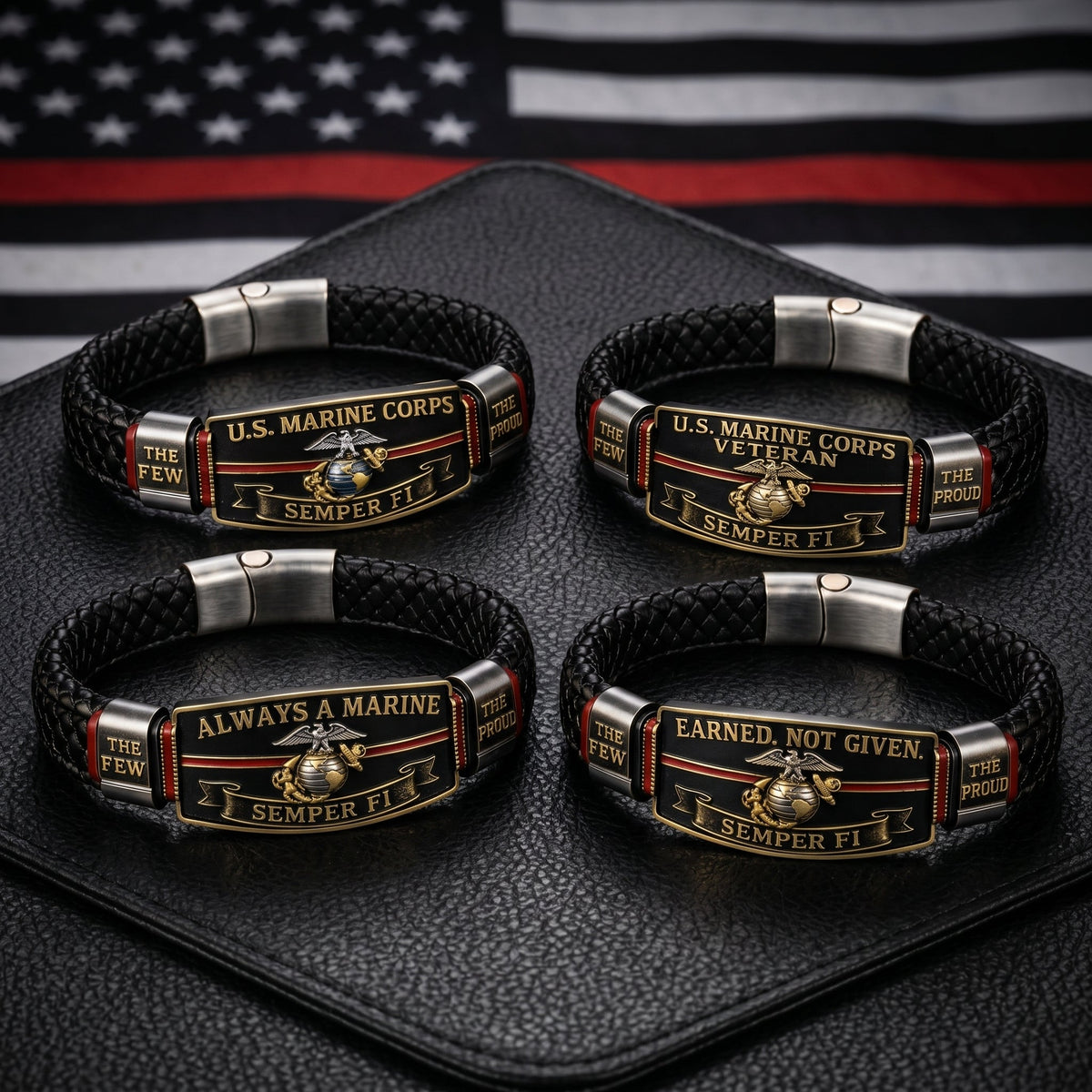 SemperValor – Pulsera Homenaje al Cuerpo de Marines de EE. UU.