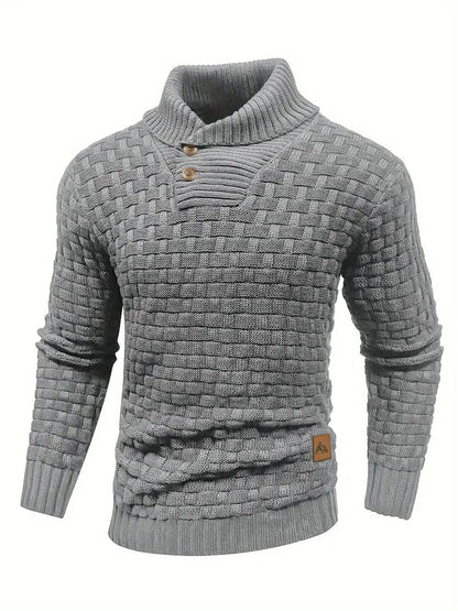 Leo-Strickpullover mit Knopfleiste | ALEVITA