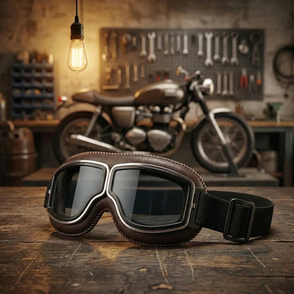 RetroRide – Gafas OTG para motocicleta estilo vintage