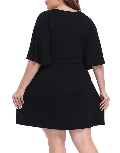 CurvaBelle - Vestido corto de talla grande