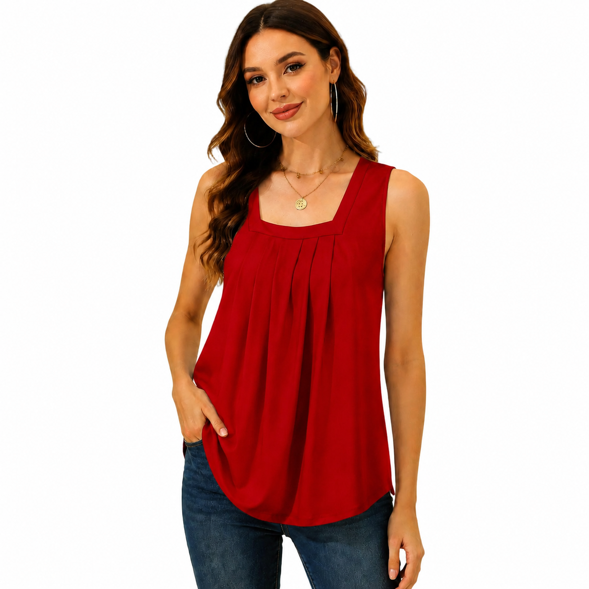 LunaFit – Camiseta sin mangas ligera de verano