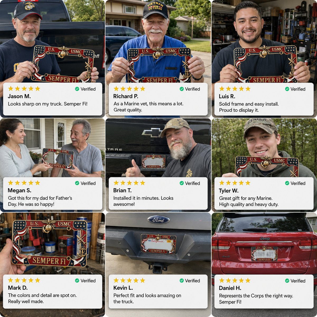 MarinePride – Semper Fi Chasis de Automóvil