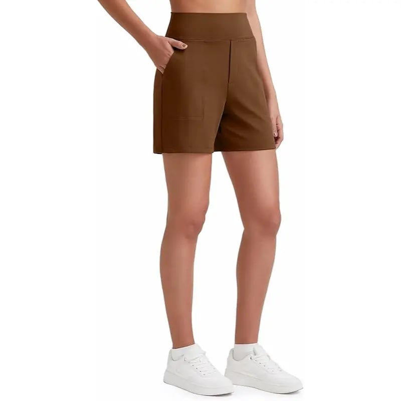 FitAura – Damen-Sportshorts mit hoher Taille