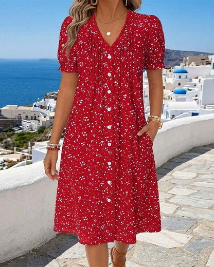 ElegantEase – Atmungsaktives Kleid mit Taschen