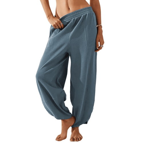 LuxeFlow – Pantalones Harén Palazzo de Pierna Ancha para Mujer