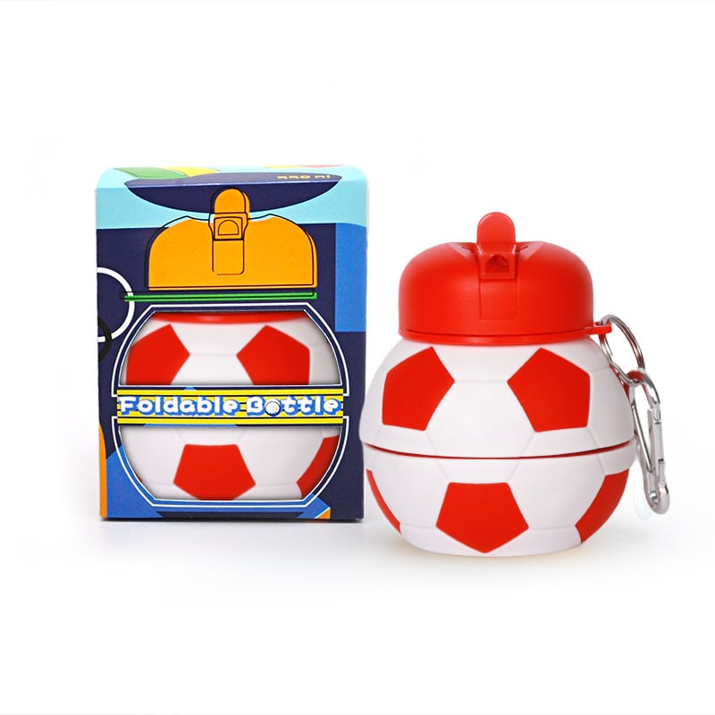 SportSip – Vaso de silicona plegable con forma de pelota deportiva