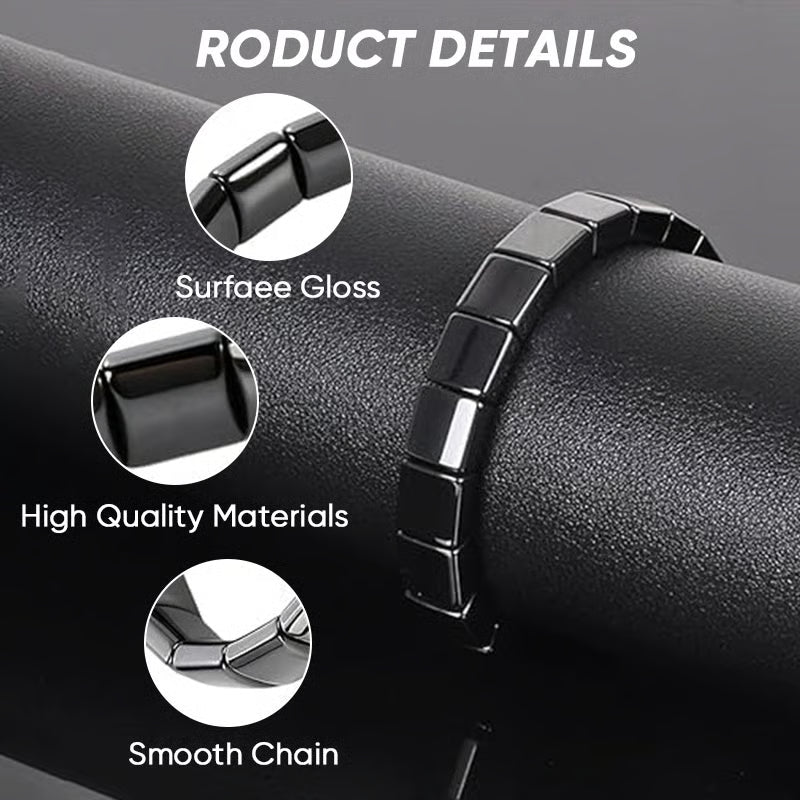 AuraLink – Pulsera de hematita para protección y energía