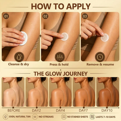 GlowNeedle – Parche de microneedles autobronceador sin sol instantáneo