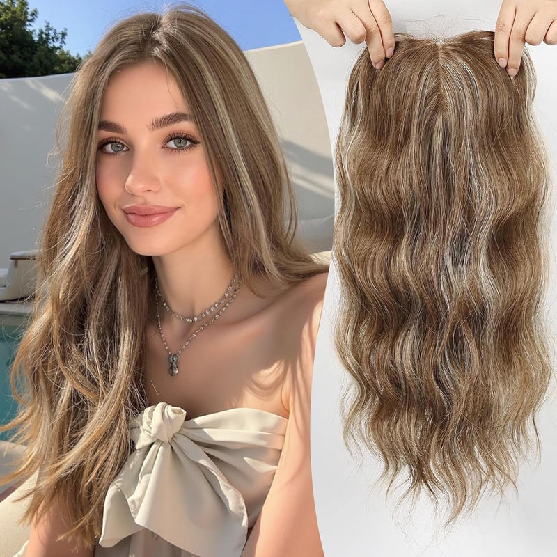 VolumeGrace – Nahtlose wellige Haar-Topper-Extension
