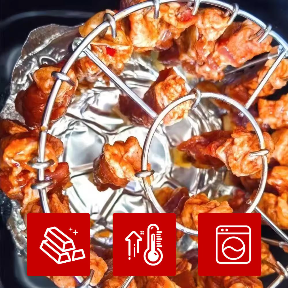 BBQStack Elite – Heißluftfritteusen-Spießständer
